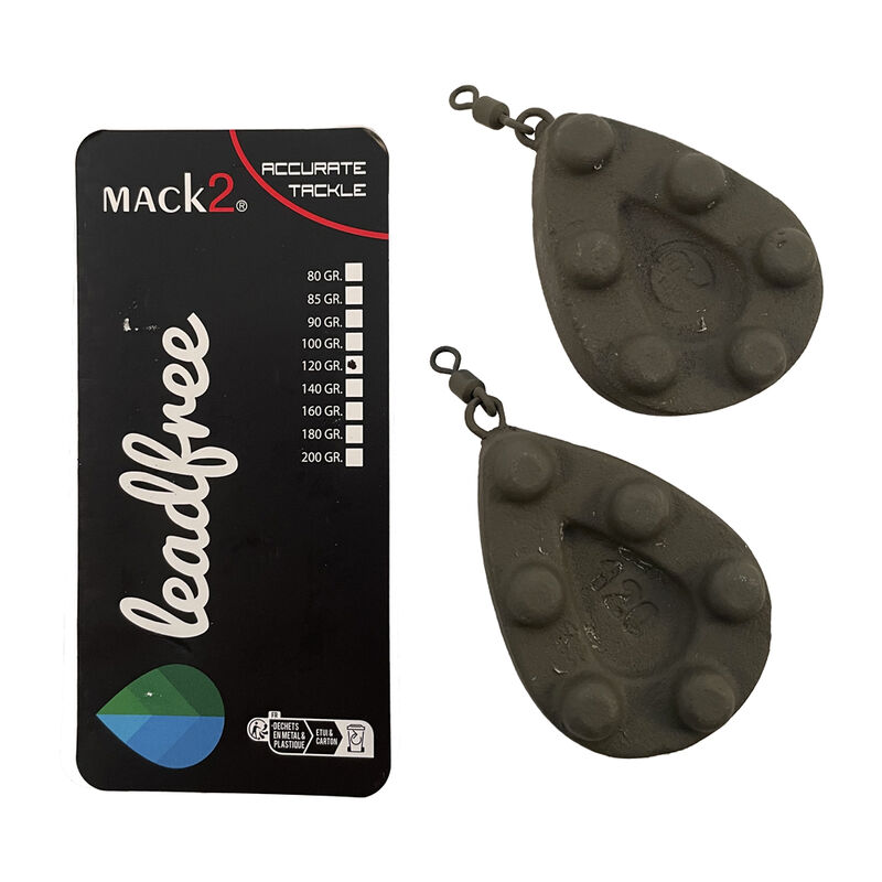 Plomb écologique Stubby Pear (x2) - Emerillons | Pacific Pêche