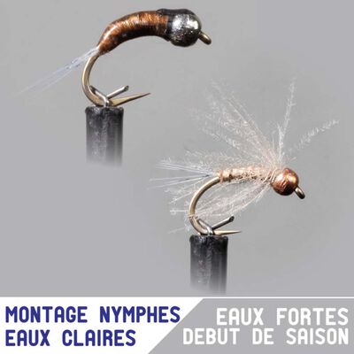 Nymphes Garbolino X2 - début de saison / eaux fortes / eaux claires - Nymphes | Pacific Pêche