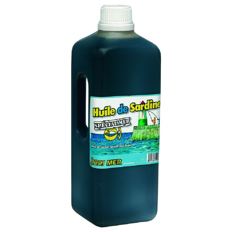 Attractant mer sensas huile de sardine sup.1 litre - Amorce | Pacific P&ecirc;che