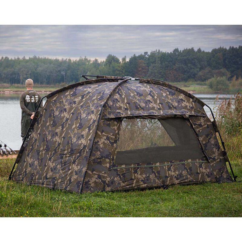 Biwy Solar Camo Compact Spider Shelter - Biwys | Pacific P&ecirc;che