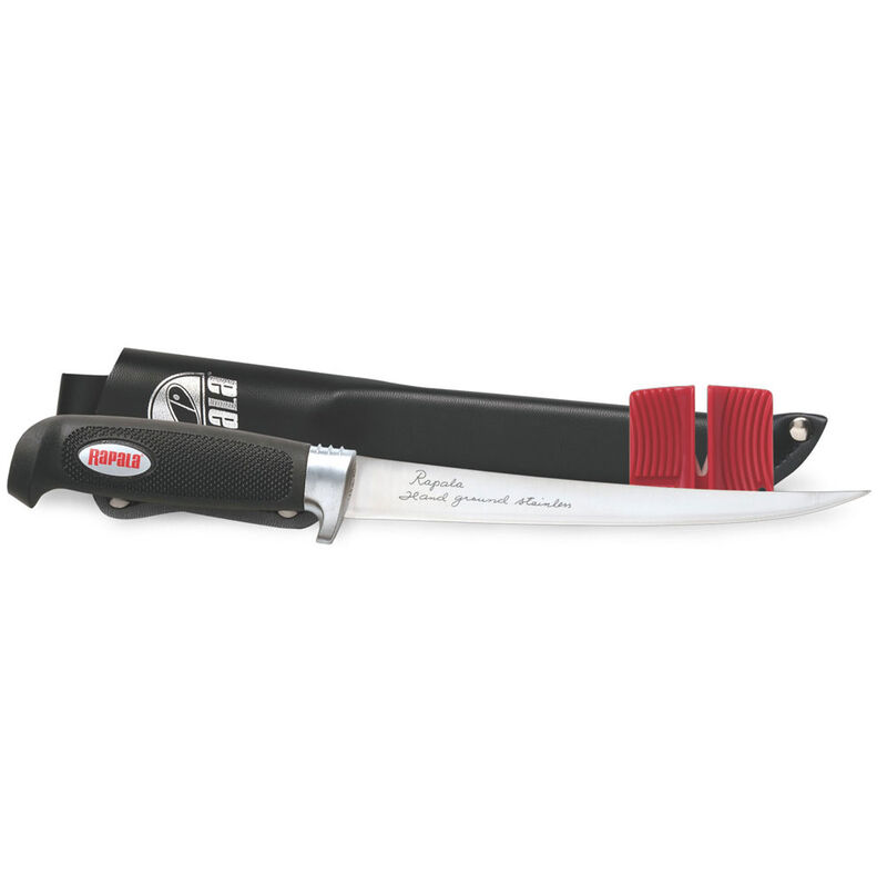 Couteau carnassier rapala soft grip fillet 704 lame 10 blister - Couteau | Pacific P&ecirc;che