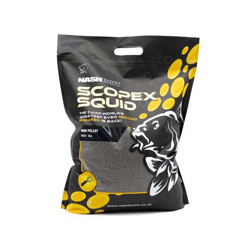 Pellets nash scopex squid feed pellets 6mm 5kg - Amorçages | Pacific Pêche