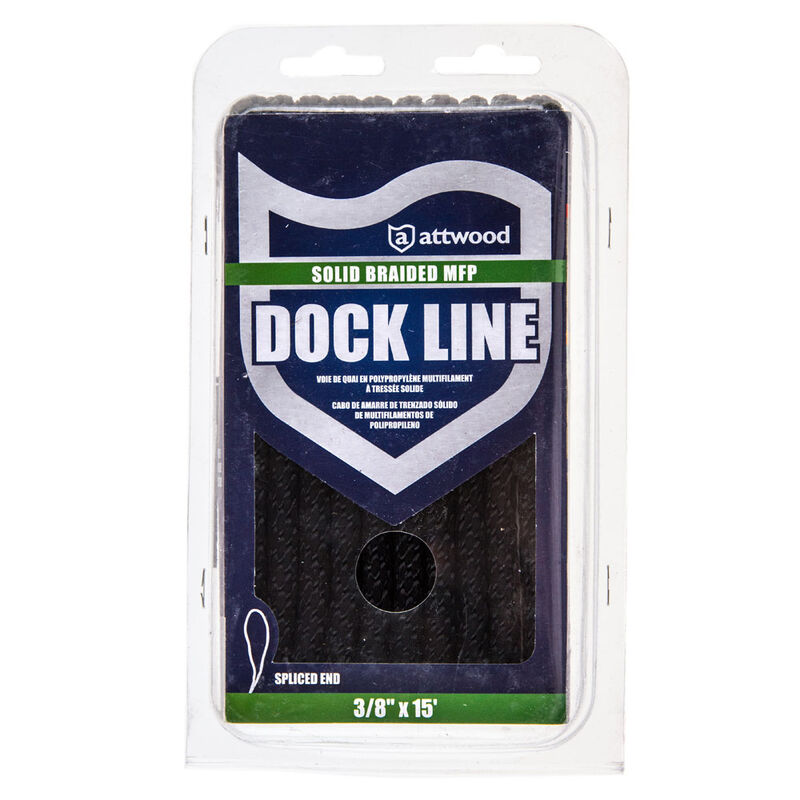 Corde amarrage attwood noire 9mm 4.5m - Cordages/Chaines | Pacific P&ecirc;che