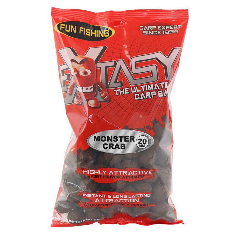 Bouillettes funfishing extasy monster crab 800g - Denses | Pacific Pêche