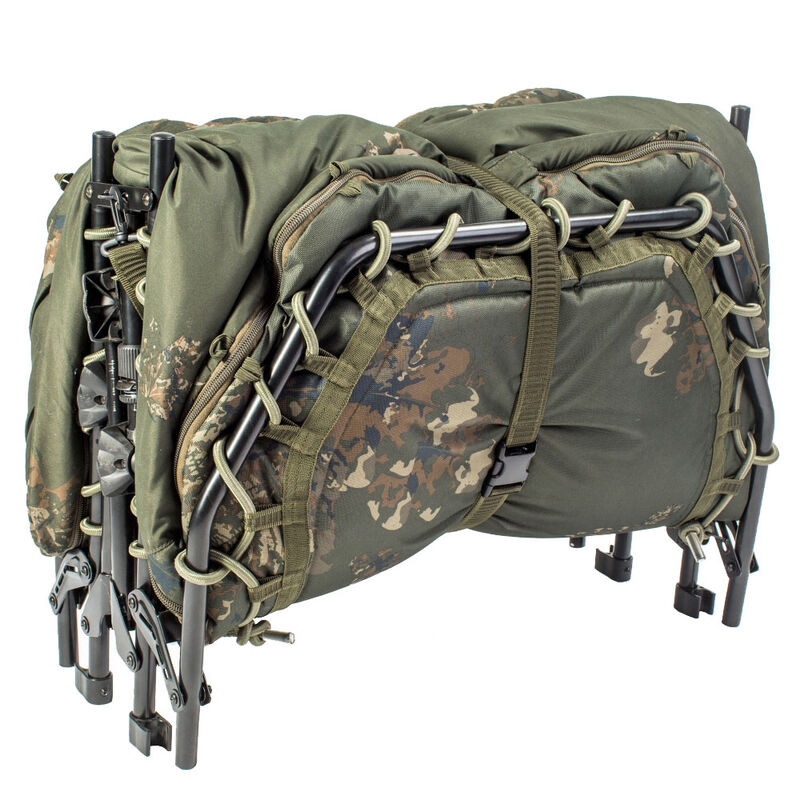 Bedchair avec duvet nash scope ops 4 fold sleep system (6 pieds) - Bedchairs | Pacific P&ecirc;che