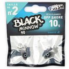 T&ecirc;te plomb&eacute;e fiiish black minnow 90 off shore 10g (x2) - T&ecirc;tes Plomb&eacute;es | Pacific P&ecirc;che
