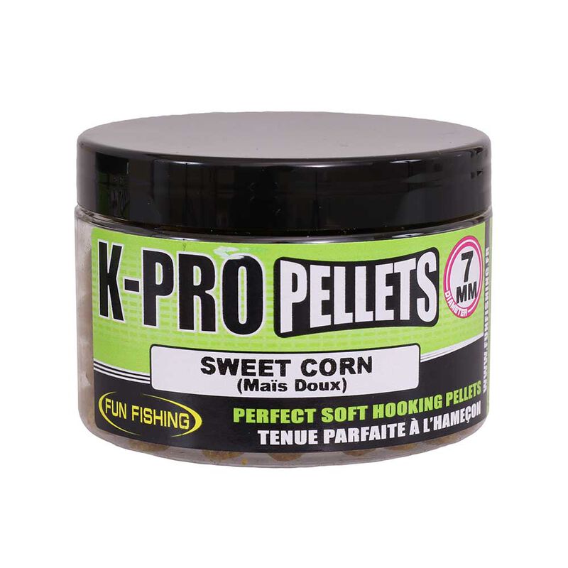 Pellet d'eschage funfishing k-pro sweet corn (mais doux) 60g - Pellets Mous | Pacific Pêche