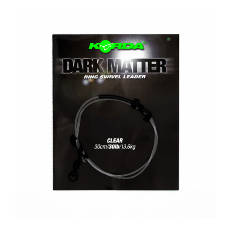 Leader Korda Dark Matter Leader Ring Swivel 30 lb 30 cm - Leaders | Pacific P&ecirc;che