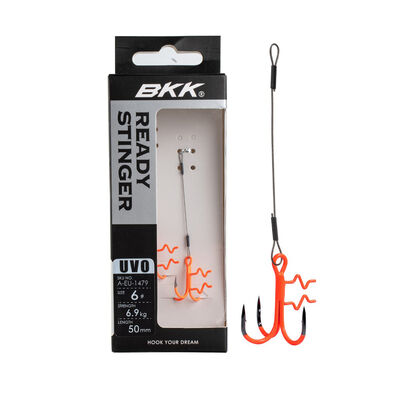 Stinger BKK Assist Spear SS UVO Ready Stinger 7x7 Wire Taille #6 (x2) - Stingers | Pacific P&ecirc;che
