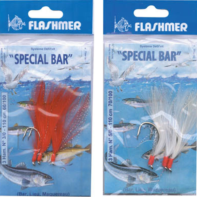 Bas de ligne mer flashmer special bar n°5/0 - Bas de Lignes / Lignes Montées | Pacific Pêche