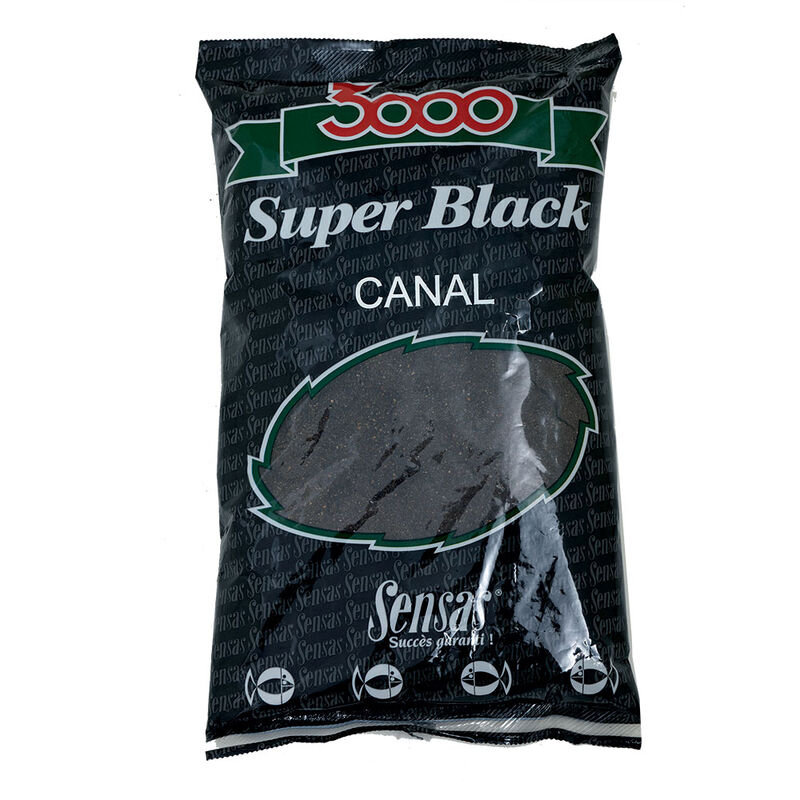 Amorce Sensas 3000 Super BLACK Canal 1KG - Amorce et Additif | Pacific Pêche