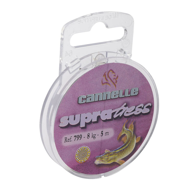 Tresse &agrave; bas de ligne carnassier cannelle supratress 5m - Bas de ligne tresse | Pacific P&ecirc;che