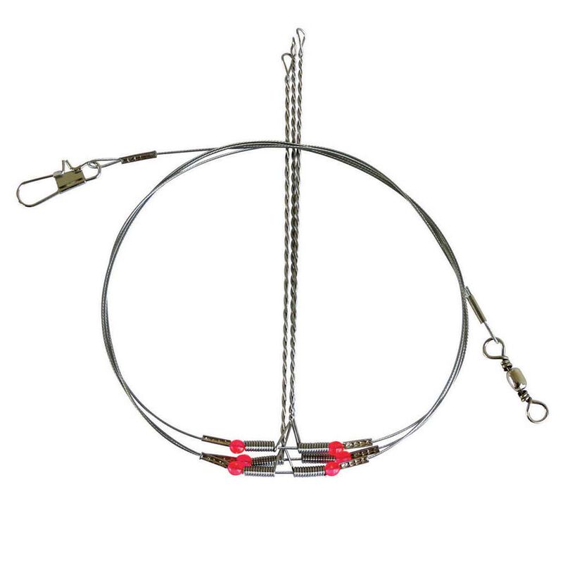 Bas de ligne Acier RAGOT 3 Clipots / 1m50 - Bas de Lignes / Lignes Montées | Pacific Pêche