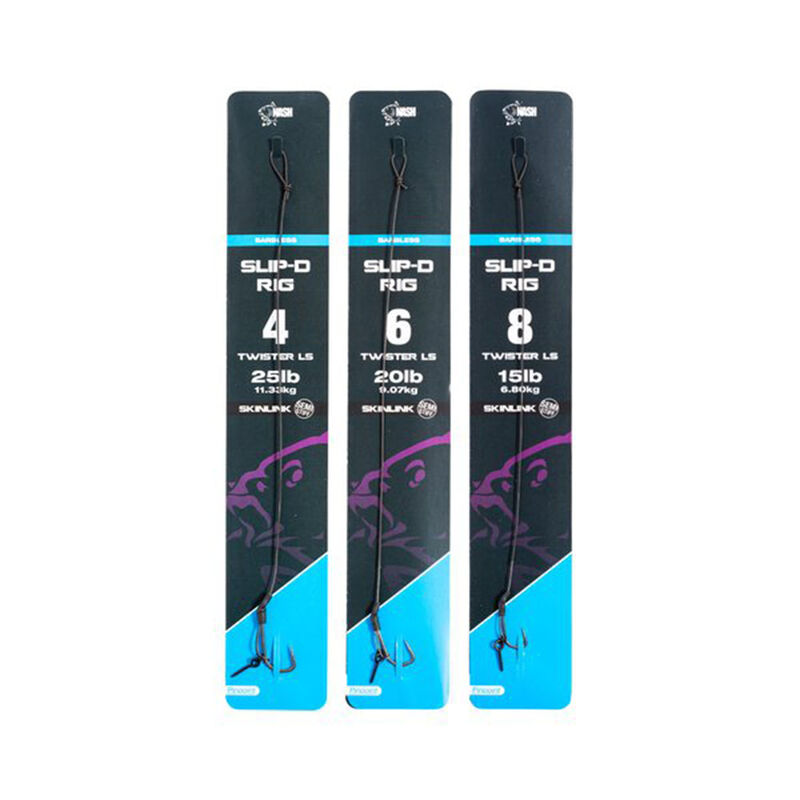 Bas de ligne Nash Slip D Rig Barbless - Bas de Ligne Mont&eacute;s | Pacific P&ecirc;che