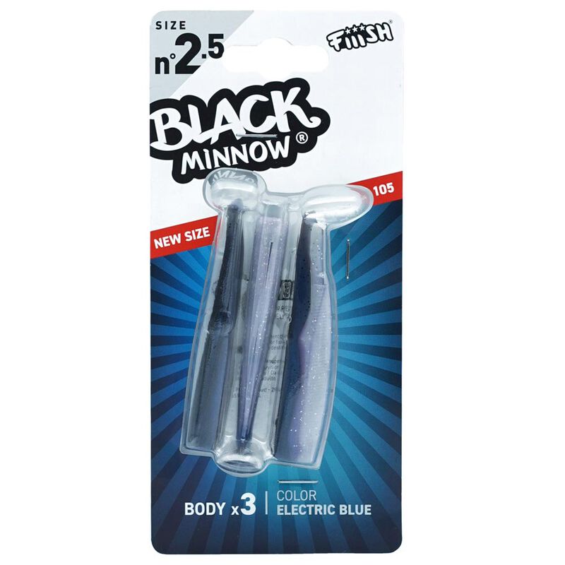 Leurre Souple Fiiish Corps Black Minnow 105 10,5cm (X3) - Leurres souples | Pacific Pêche