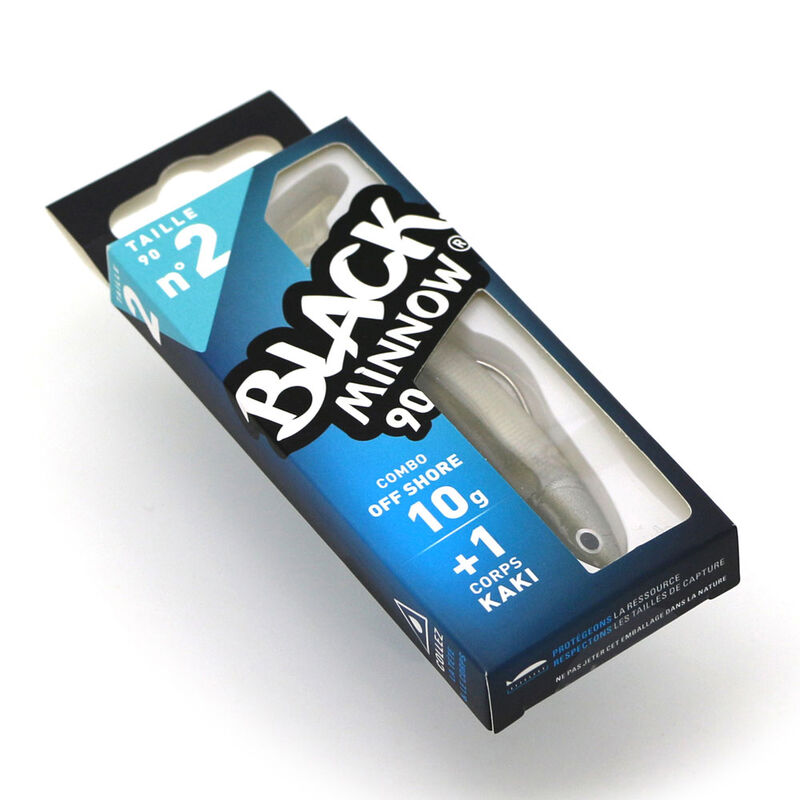 Leurre Souple Shad Fiiish Combo Black Minnow 90 Off Shore 9cm, 10g - Shads | Pacific Pêche