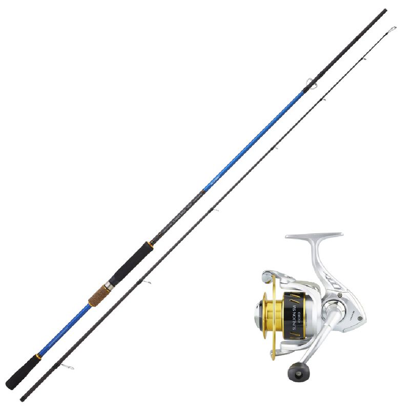 Ensemble lancer sunset canne sunbass 2.40m + moulinet sunlion sw - Packs et ensembles | Pacific Pêche