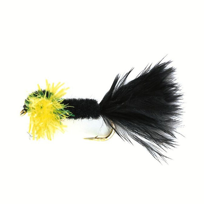 10 x Mouche de Peche Streamer Zonker Olive BILLE H8/10/12 alevin fly