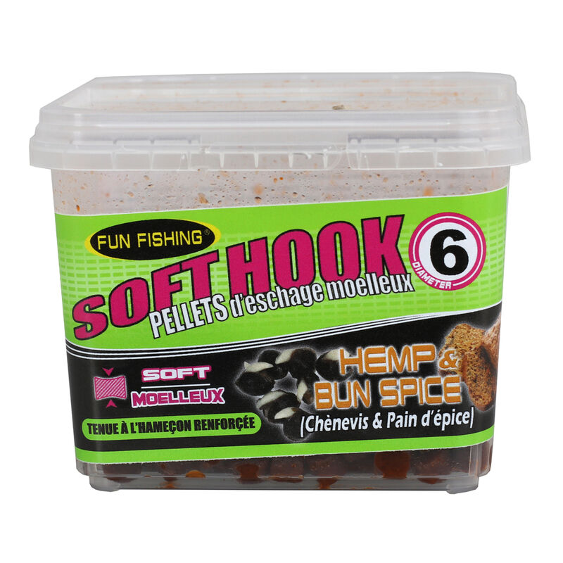 Pellets d'Eschage Fun Fishing Soft Hook Pellets Hemp et Bun Spice 120G - Pellets Mous | Pacific Pêche