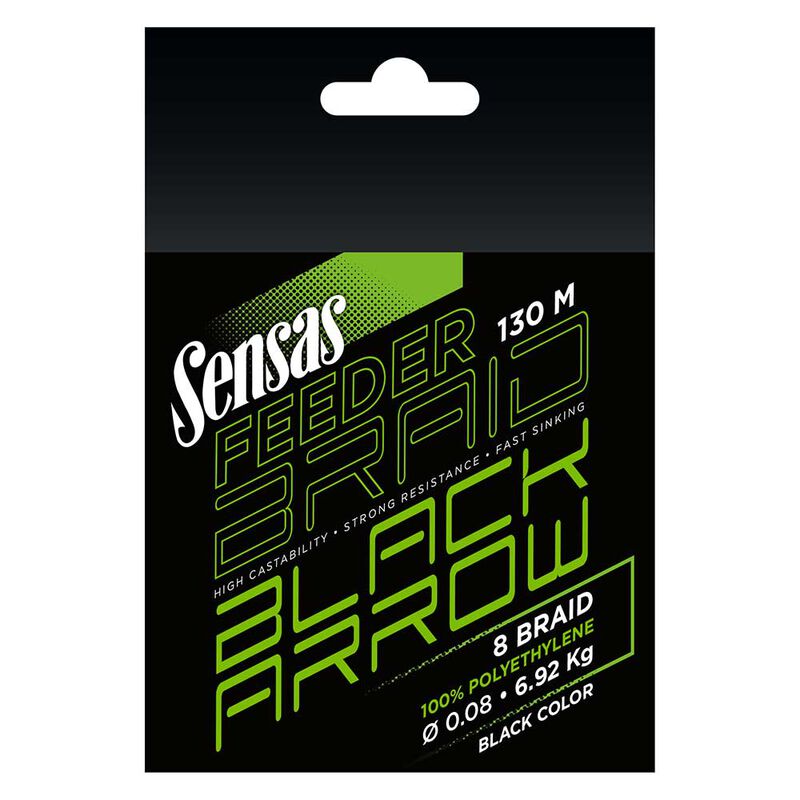 Tresse feeder sensas black arrow braid 130m - Tresses feeder | Pacific Pêche