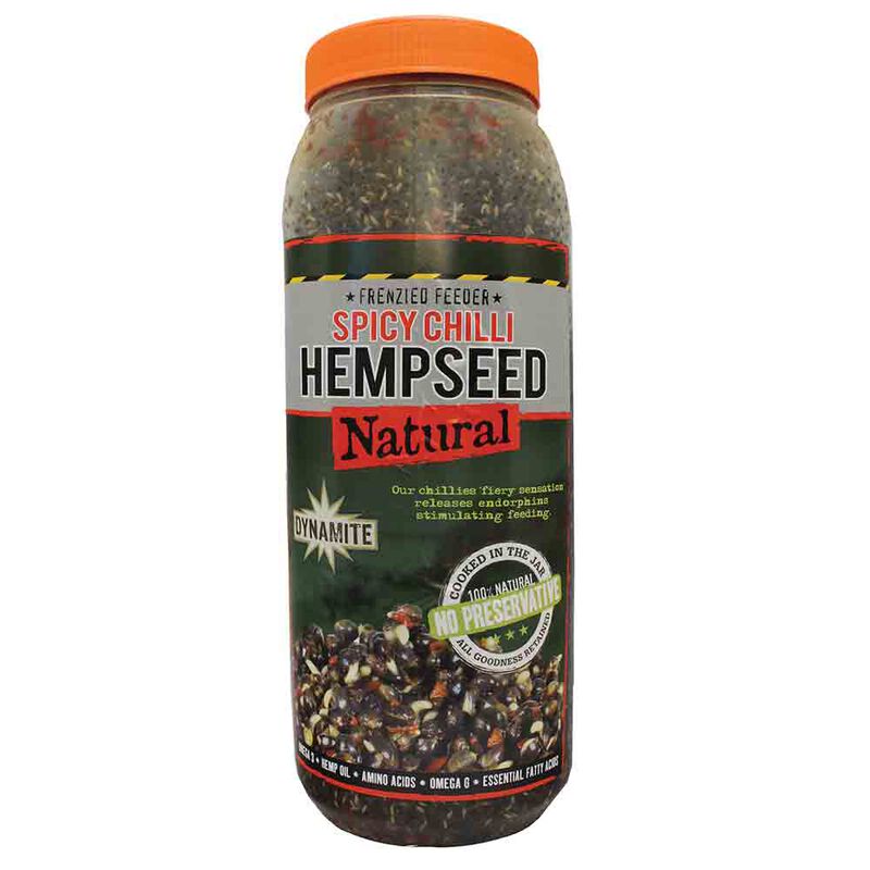 Graines cuites carpe dynamite baits chili hempseed jar 2.5lt - Pr&ecirc;tes &agrave; l'emploi | Pacific P&ecirc;che