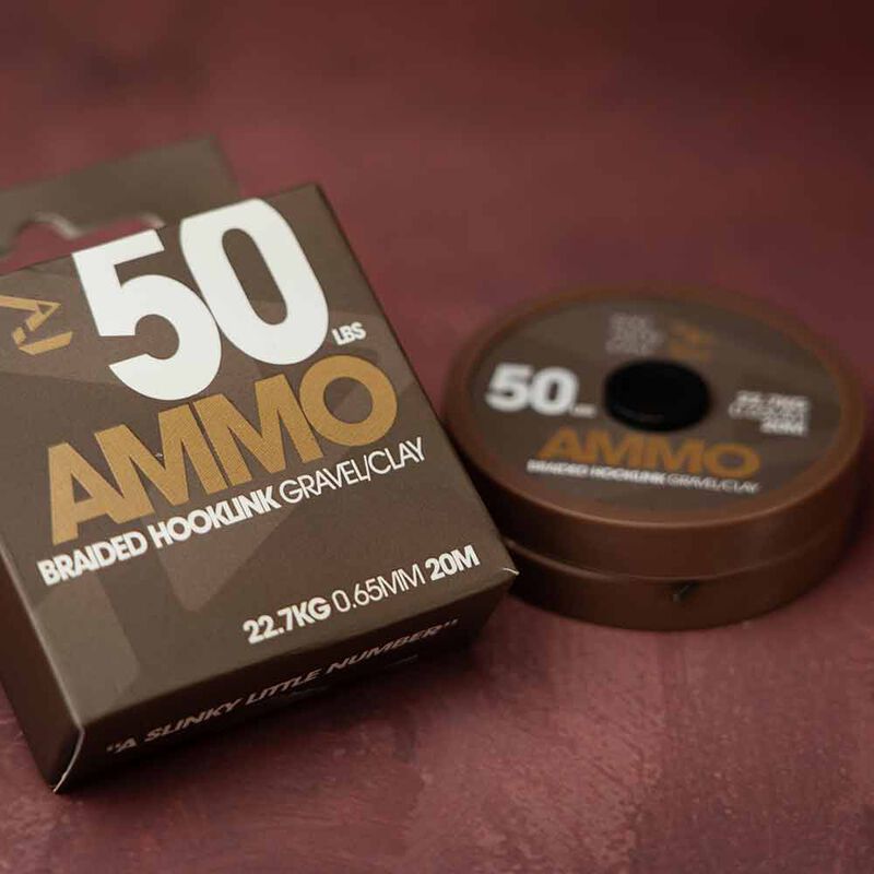 Tresse Gainée Ammo Camo Braided Hooklink Gravel/Clay 20m - Tresse BDL | Pacific Pêche