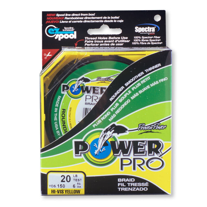 Tresse power pro jaune 135m - Tresses | Pacific Pêche