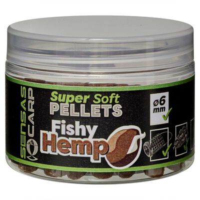 Pellet Sensas Super Soft Pellets 6 mm fishy Hemp 60g - Pellets Mous | Pacific P&ecirc;che