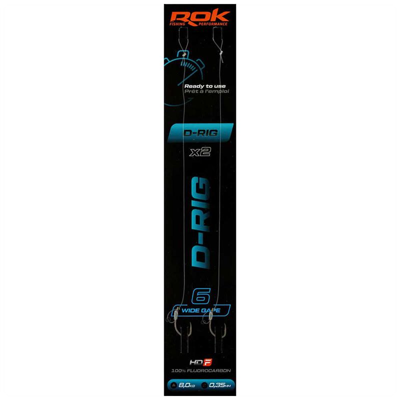 Bas de ligne Rok D-Rig Wide Gape x2 - Bas de Ligne Montés | Pacific Pêche