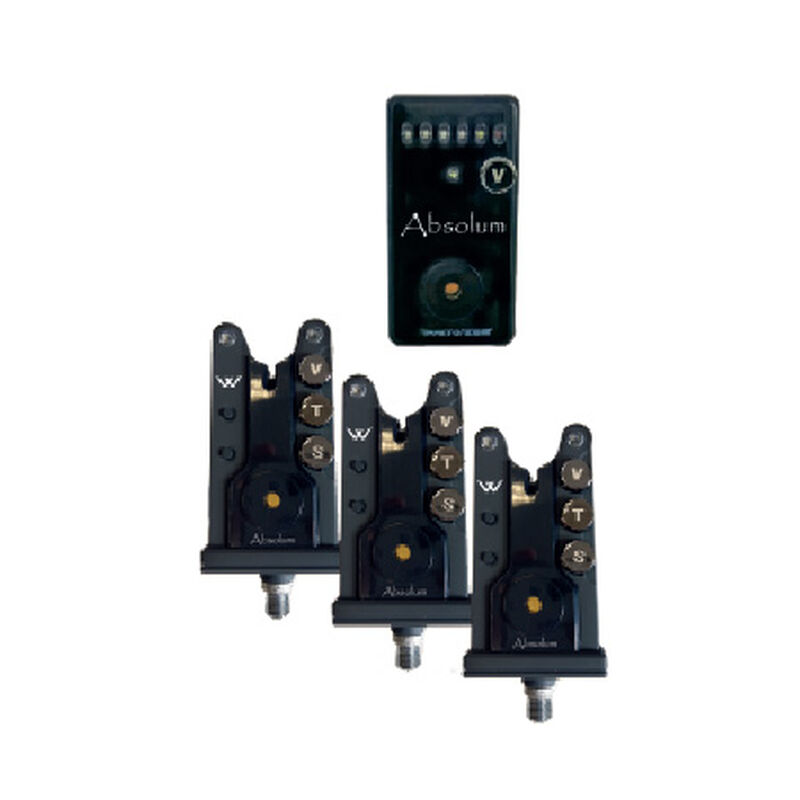 Coffret 3 détecteurs carpe prowess coffret absolum + centrale - Coffrets détecteurs | Pacific Pêche