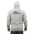 Sweatshirt Grundens Displacement Hoodie Commercial Boat Ahtletic Heather - Vêtements | Pacific Pêche