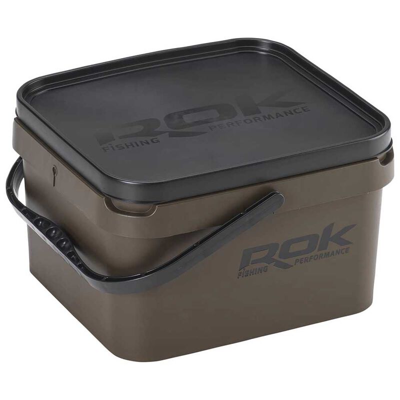 Seau Rok 10L Green Square Bucket avec couvercle - Seaux | Pacific P&ecirc;che