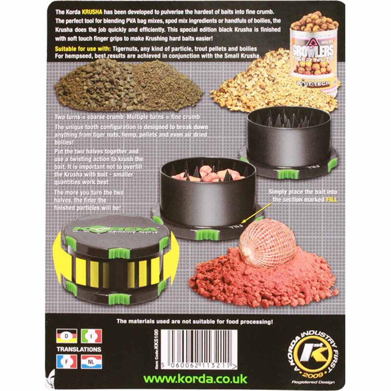 Broyeur d'appâts carpe korda krusha small - Broyeurs | Pacific Pêche