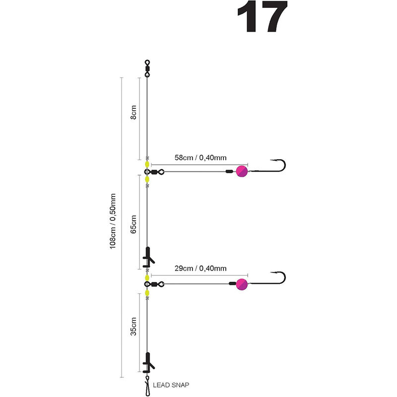 Bas de Ligne SPRO Salt Rig L-Range Polyball Violet 1/0 - Bas de Lignes / Lignes Mont&eacute;es | Pacific P&ecirc;che