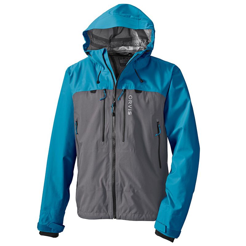 Veste orvis ultralight jacket colorisr gris et bleu - Vestes de pluie / wading | Pacific Pêche