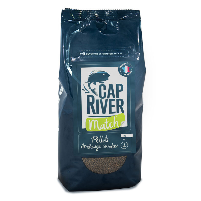 Pellet d'amor&ccedil;age Cap River Surdos&eacute; AIL 2MM 1KG - Pellets | Pacific P&ecirc;che