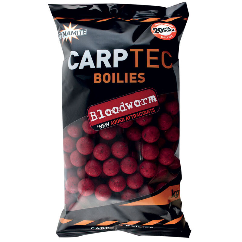 Bouillettes carpe dynamite baits carptec bloodworm 20mm 2kg - Denses | Pacific P&ecirc;che