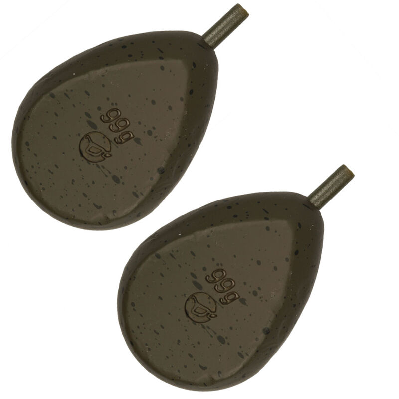 Plomb in line korda flat pear (x2) - IN-LINE | Pacific Pêche