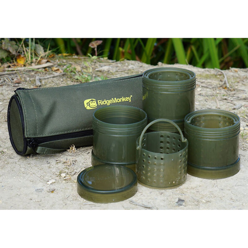 Pots &agrave; booster ridge monkey modular hookbait pots green - Sacs &agrave; App&acirc;ts | Pacific P&ecirc;che