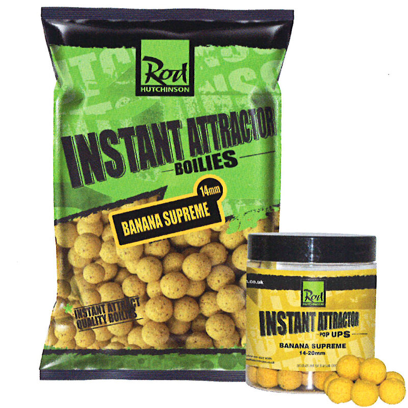 Bouillettes carpe rod hutchinson instant attractor banana supreme 14mm 1kg - Denses | Pacific P&ecirc;che