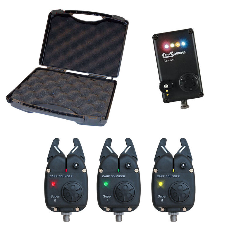 Coffret 3 D&eacute;tecteurs Carpsounder Super IT avec Centrale - Coffrets d&eacute;tecteurs | Pacific P&ecirc;che