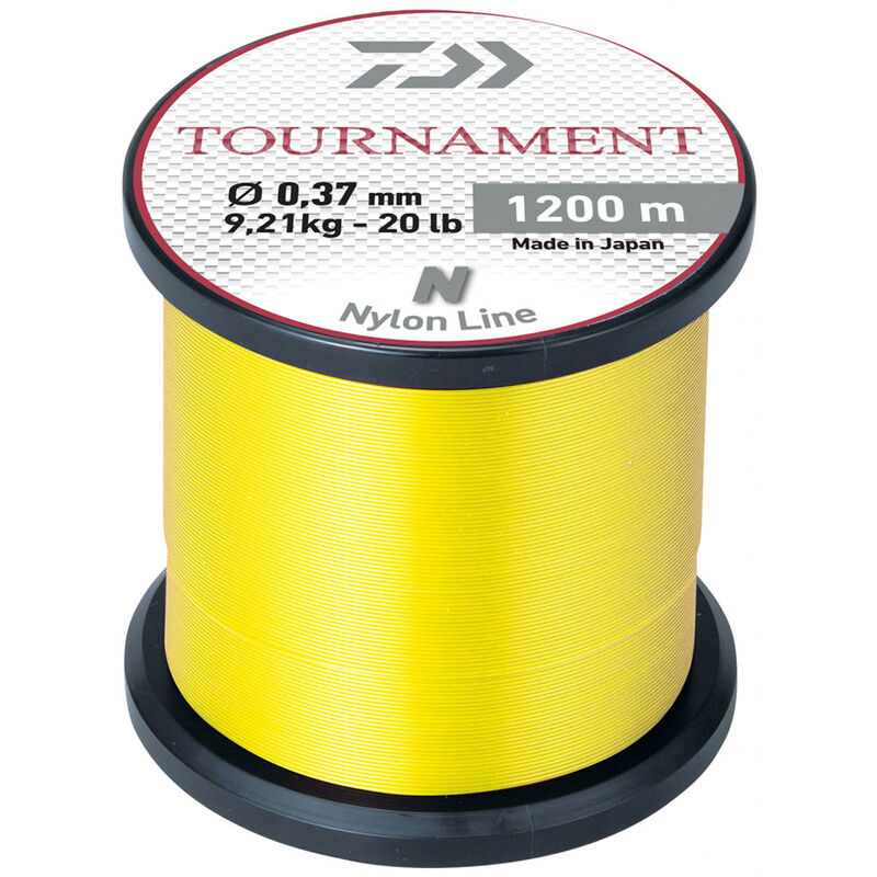 Bobine de nylon daiwa tournament 1200m jaune - Nylons | Pacific P&ecirc;che