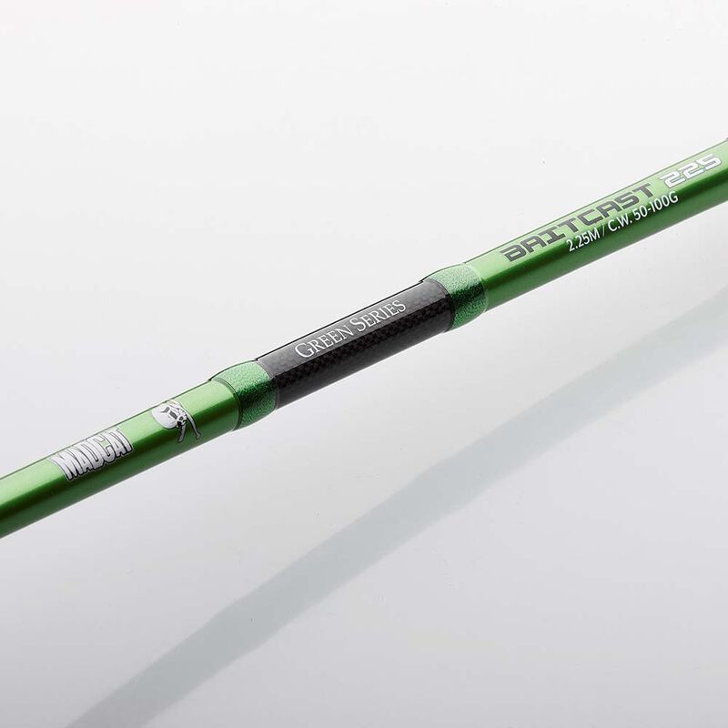 Canne leurre Madcat Green Baitcast 2.25m 50-100g - Cannes Leurre | Pacific P&ecirc;che