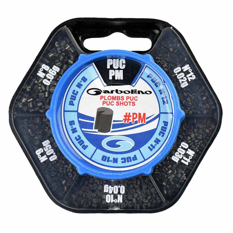 Plombs ultra cylindrique (puc) boite distributrice 5 cases Garbolino - Ronds | Pacific P&ecirc;che