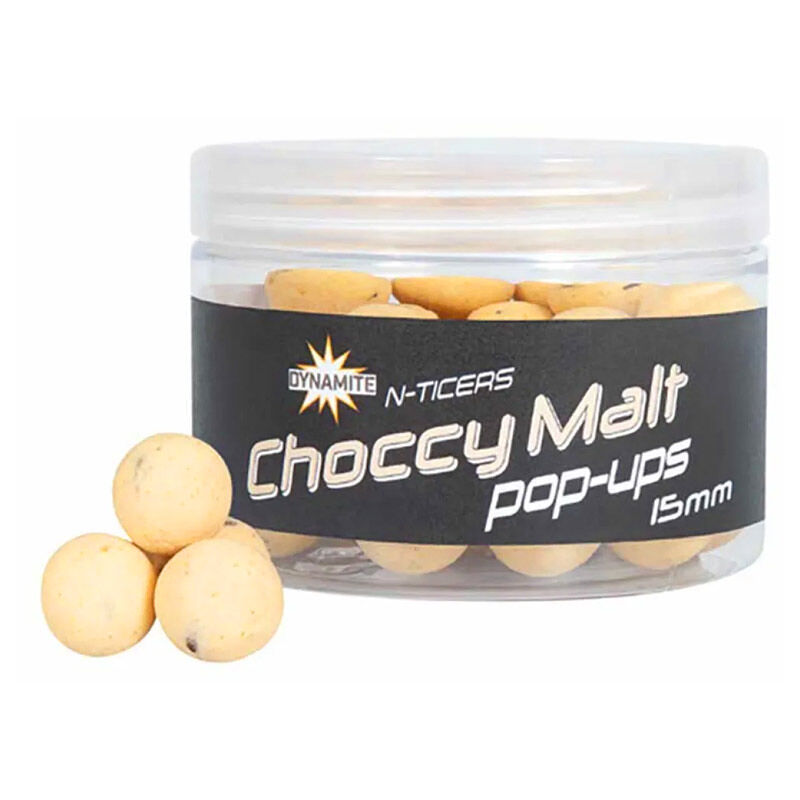 Pop up Dynamite Baits N-Ticers Choccy Malt 15 mm - Flottantes | Pacific P&ecirc;che