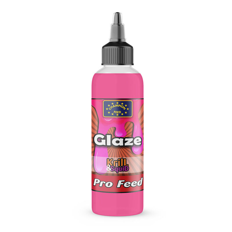 Additif Champion Feed Glaze Krill & Squid 125ml - Appâts / amorces | Pacific Pêche