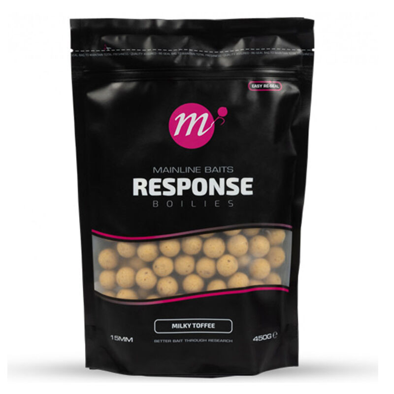 Bouillettes Mainline Response Milky Toffee 15 mm 450 g - Denses | Pacific P&ecirc;che