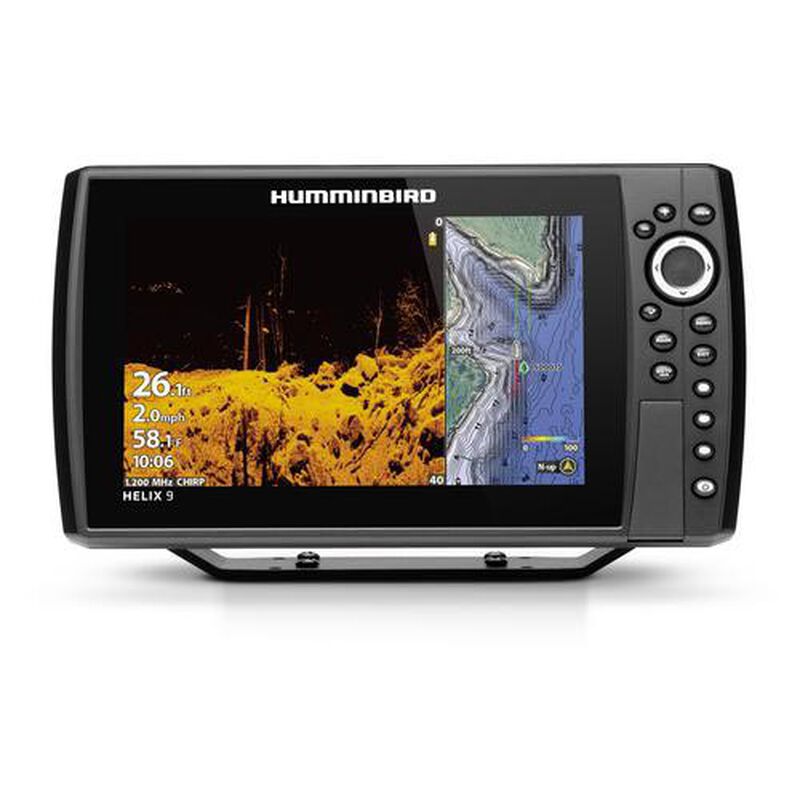 Combiné Sondeur Humminbird Hélix 9 G4N Chirp Mega DI+ avec Sonde TA et Temp - Sondeurs | Pacific Pêche