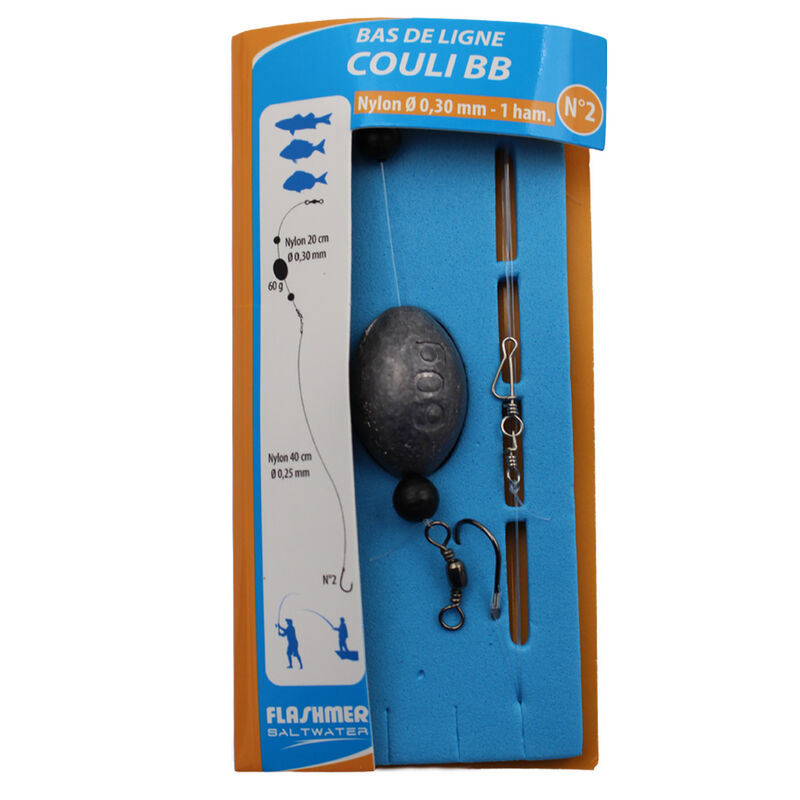 Bas de Ligne Flashmer Couli-BB 60 g - Bas de Lignes / Lignes Mont&eacute;es | Pacific P&ecirc;che