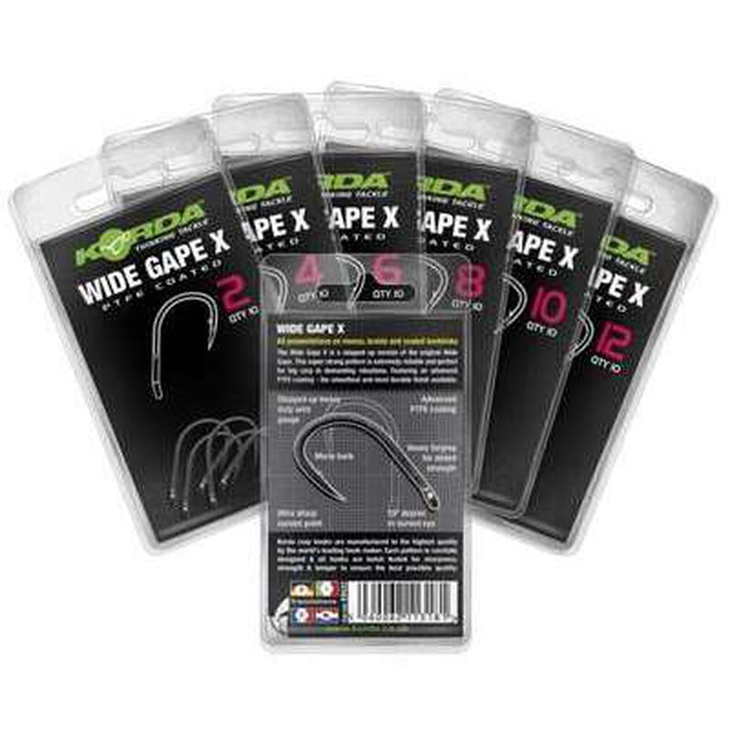 Hameçon carpe korda wide gape x - Hameçons | Pacific Pêche